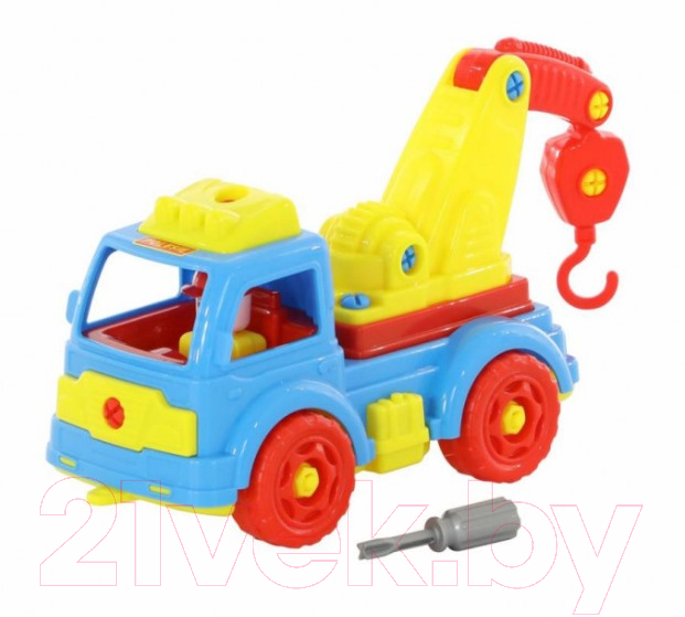 Игрушка-конструктор Полесье Автомобиль-эвакуатор / 84828 (38эл)