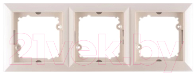 Изображение товара Рамка для выключателей и розеток TIMEX Opal OPBE-RA3 (бежевый)