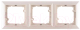 Миниатюра изображения товара Рамка для выключателей и розеток TIMEX Opal OPBE-RA3 (бежевый)