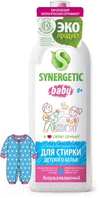 Гель для стирки Synergetic Биоразлагаемый для детского белья (1л)