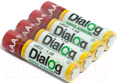 Комплект батареек Dialog LR03-4S (4шт)