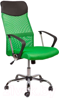 Кресло офисное Седия Aria Chrome Eco (черный/зеленый)
