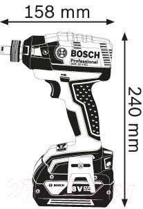 Профессиональный гайковерт Bosch GDX 18 V-EC Professional (0.601.9B9.102)