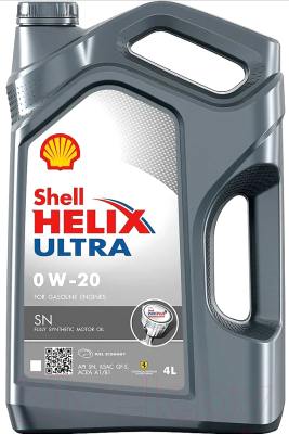 Моторное масло Shell Helix Ultra SN 0W20 (4л)