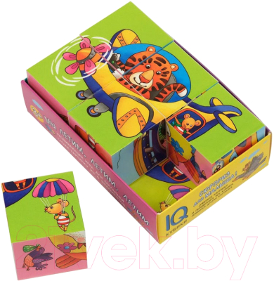 Изображение товара Развивающая игра Айрис-пресс Умные кубики в поддончике. Мы летим, летим, летим