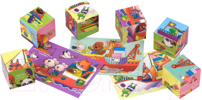 Изображение товара Развивающая игра Айрис-пресс Умные кубики в поддончике. Мы плывем, плывем, плывем