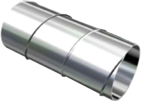 

Воздуховод жесткий, Круглый 100DG0.5L2000
