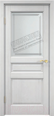 Дверной блок Та самая дверь М 2 массив сосны СУ с порогом 80x210 левая (белый)