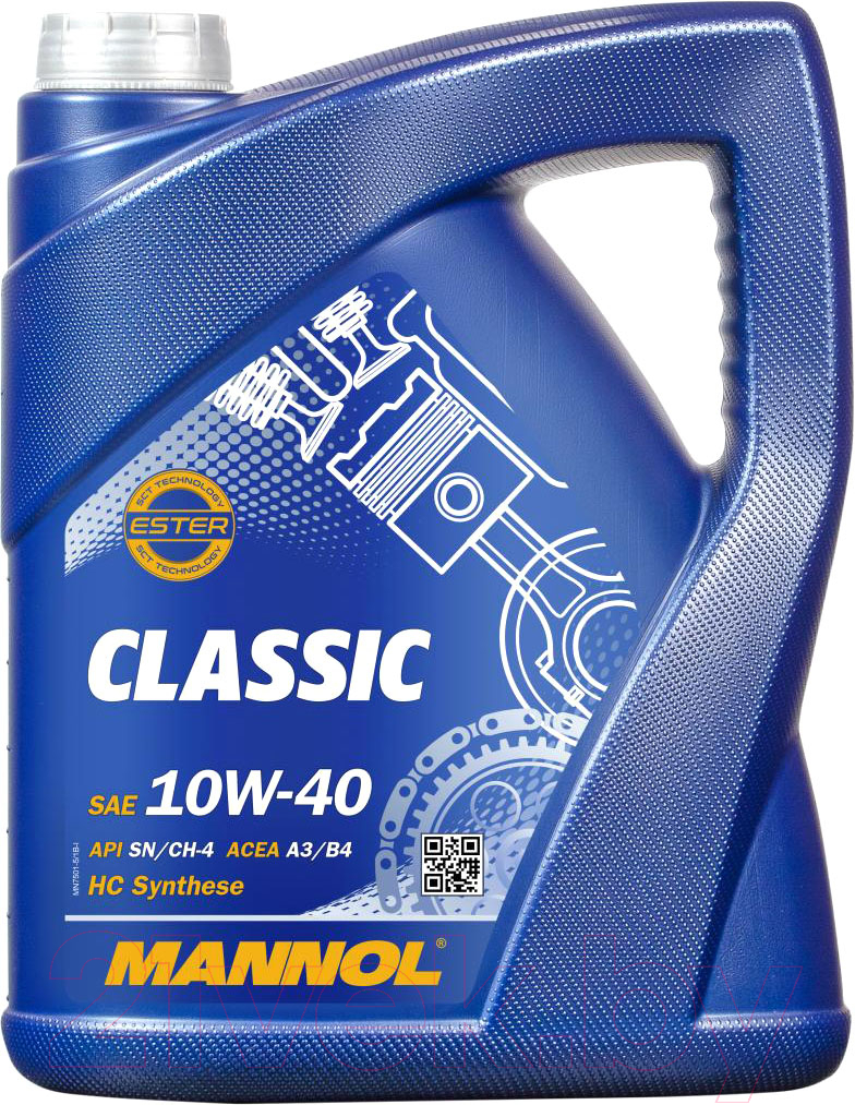 Моторное масло Mannol Classic 10W40 SN/CH-4 (5л)