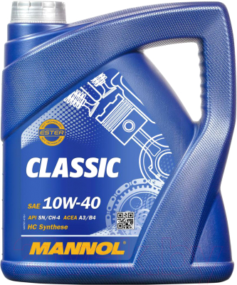 

Моторное масло Mannol, Classic 10W40 SN/CH-4 Metal