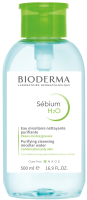 Мицеллярная вода Bioderma Sebium H2O с помпой (500мл) - 