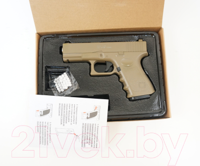 Пистолет страйкбольный GALAXY G.15D (песочный)