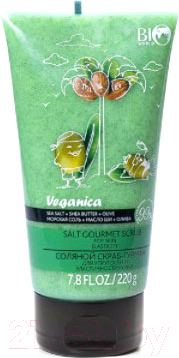 

Скраб для тела Bio World, Veganica Соляной скраб-гурман для упругости и смягчения кожи