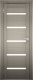 Дверь межкомнатная Юни Амати 01М 80x200 (белое стекло/дуб дымчатый) - 