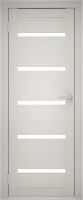 Дверь межкомнатная Юни Амати 01М 40x200 (белое стекло/эшвайт) - 