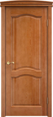 Дверной блок Та самая дверь М 7 массив сосны 80x210 правая (орех светлый)