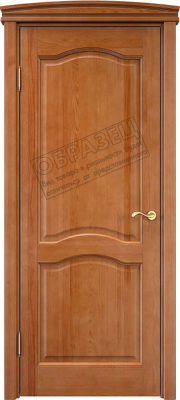 Дверной блок Та самая дверь М 7 массив сосны СУ с порогом 80x210 левая (орех светлый)