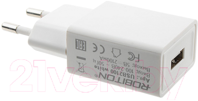 Адаптер питания сетевой Robiton USB2100 White BL1
