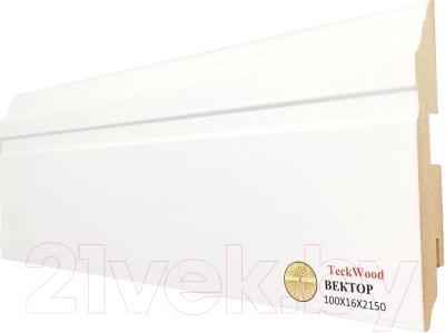 

Плинтус Teckwood, МДФ 100x16x2150
