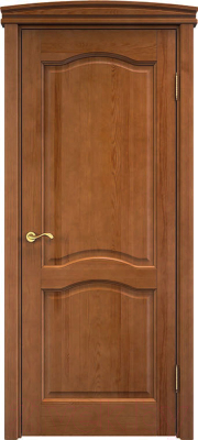 Дверной блок Та самая дверь М 7 массив сосны 80x210 правая (орех темный)
