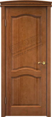 Дверной блок Та самая дверь М 7 массив сосны СУ с порогом 70x210 левая (орех темный)