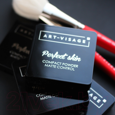 Пудра компактная Art-Visage Perfect Skin для жирной и комбинированной кожи тон 213 (7г)