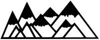 Декор настенный Arthata Снежные горы 70x30-B / 038-1 (черный) - 