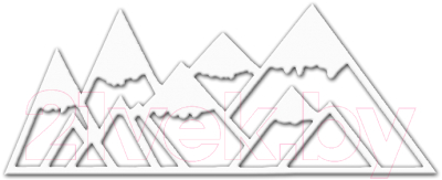 Декор настенный Arthata Снежные горы 50x20-V / 038-1 (белый)