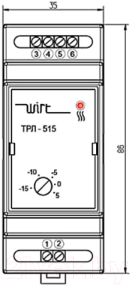 Терморегулятор для теплого пола Wirt ТРЛ-515