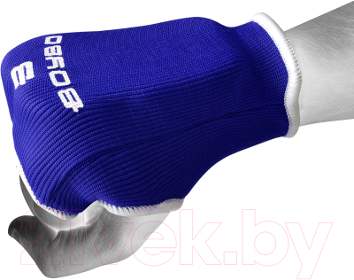 Перчатки для карате BoyBo Хлопок (2XS, синий)