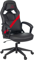 Кресло геймерское Бюрократ Zombie Driver (черный/красный) - 