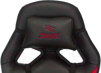 Кресло геймерское Бюрократ Zombie Driver (черный/красный)