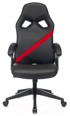 Кресло геймерское Бюрократ Zombie Driver (черный/красный)