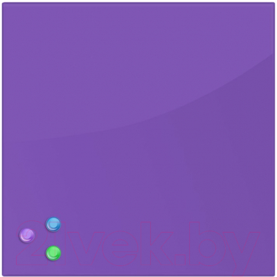 Магнитно-маркерная доска Brauberg Стеклянная / 236743 (фиолетовый)