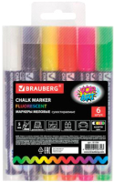 Набор маркеров Brauberg Pop-Art / 151536 (6шт) - 
