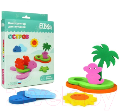 Изображение товара Набор стикеров для ванной El'Basco Toys Конструктор. Остров / 03-010