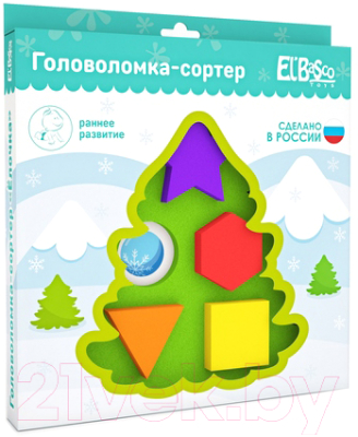 

Развивающая игрушка El'Basco Toys, Сортер. Елочка / 04-006