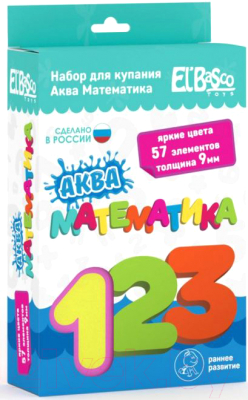 Набор стикеров для ванной El'Basco Toys Аква Математика / 08-003