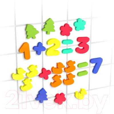 Набор стикеров для ванной El'Basco Toys Аква Математика / 08-003