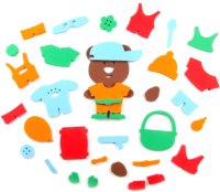 

Набор стикеров для ванной El'Basco Toys, Аква Одевашка Мишка / 08-002