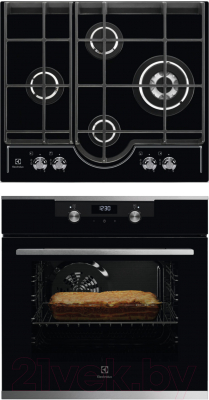 

Комплект встраиваемой техники Electrolux, OKF5C50X + GPE363RCK