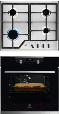

Комплект встраиваемой техники Electrolux, OKF5C50X + GPE263MX