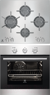 

Комплект встраиваемой техники Electrolux, EOB2100COX + EGU96647LX