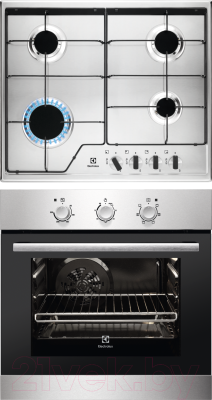 

Комплект встраиваемой техники Electrolux, EOB2100COX + GPE262MX