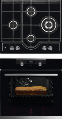 

Комплект встраиваемой техники Electrolux, OKH5E40X + GPE363RCK