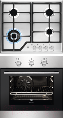 

Комплект встраиваемой техники Electrolux, EOB2100COX + GEE363MX