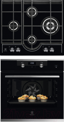 

Комплект встраиваемой техники Electrolux, OKD5H40X + GPE363RCK