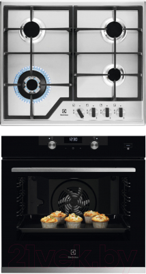 

Комплект встраиваемой техники Electrolux, OKD5H40X + GPE363MX