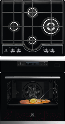 

Комплект встраиваемой техники Electrolux, OKB8S31X + GPE363RCK