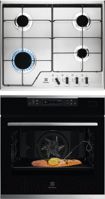 

Комплект встраиваемой техники Electrolux, OKB8S31X + GPE262MX